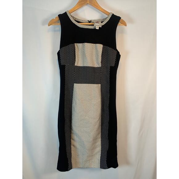 Anthropologie Yoana Baraschi Channeled Dots Column Shift Dress- 6 - Picture 4 of 11